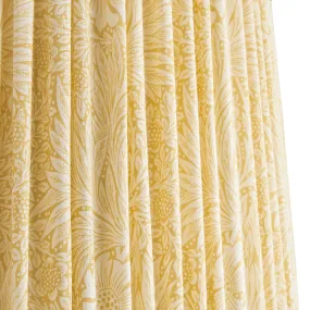 14cm tall tapered shade in Cowslip Marigold linen by Morris & Co.