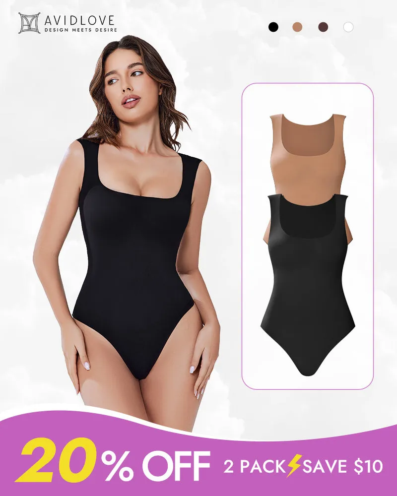 2Pack Double Lined Bodysuit Shapewear