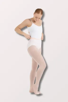 Adult Ultra Hold Elastic Waistband Footed Dance Tights (N14) - Ballet Pink