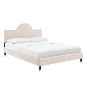 Aurora Performance Velvet Full Bed By Modway - MOD-7031 - Pink