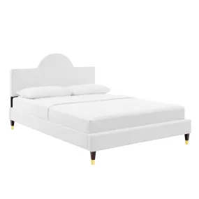 Aurora Performance Velvet Full Bed By Modway - MOD-7031 - White