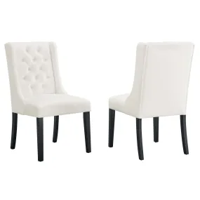 Baronet Performance Velvet Dining Chairs - Set of 2 By Modway - EEI-5013 - White