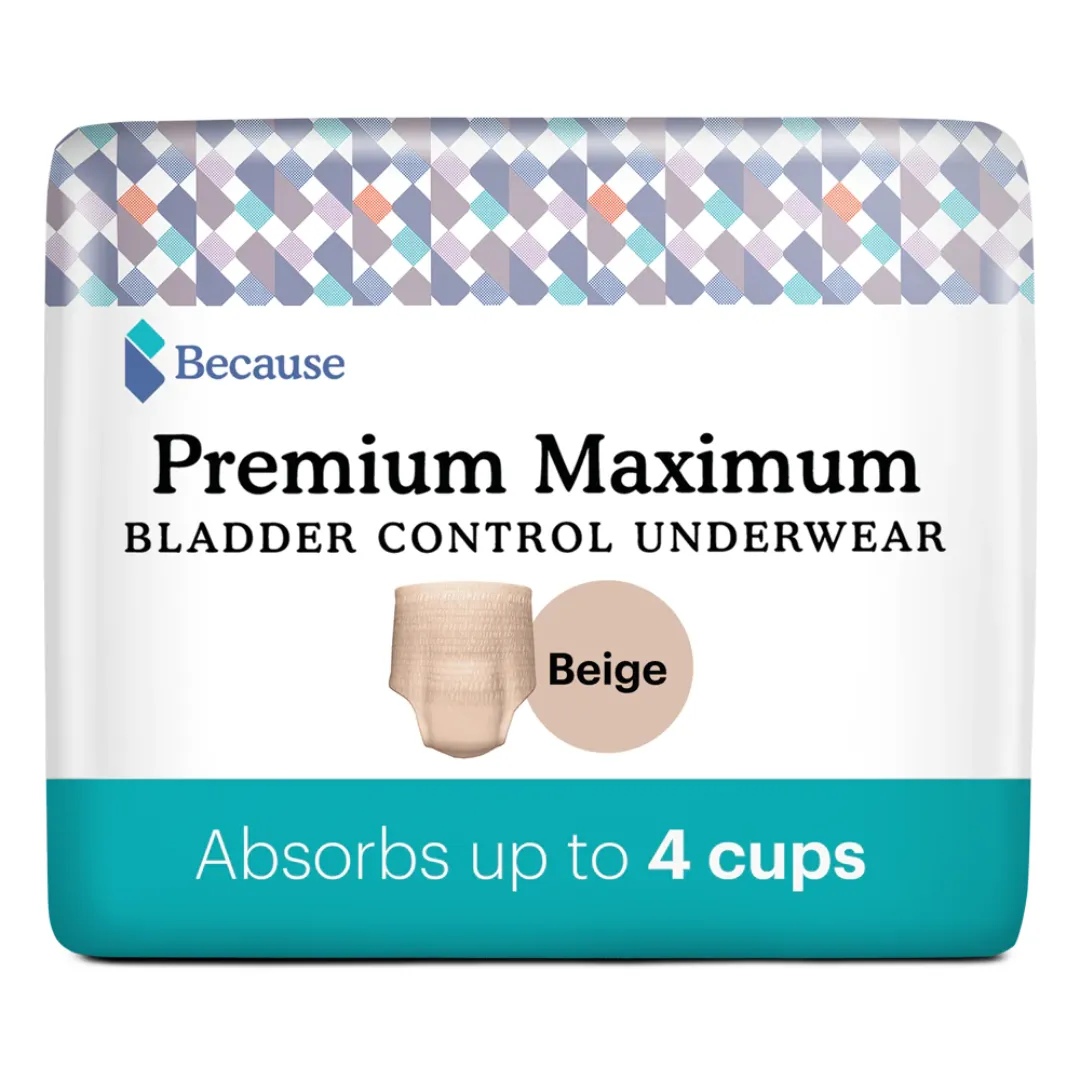 Because Premium Maximum Plus Underwear for Women