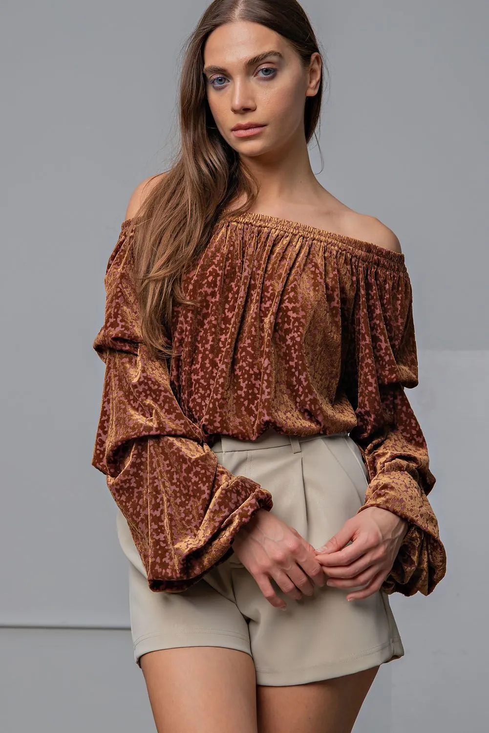 Burnout Velvet Top