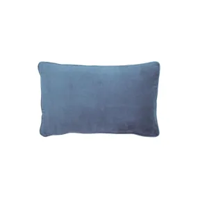 Castle Dusty Blue Velvet Cushion