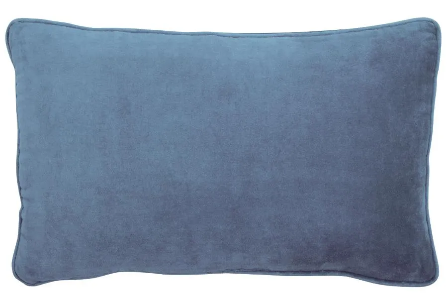 Castle Dusty Blue Velvet Cushion