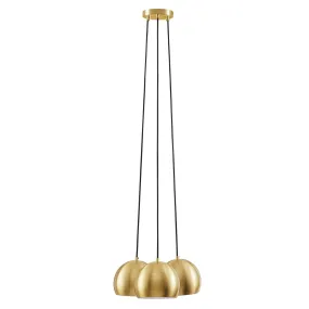 Chalice 3-Light Metal Pendant By Modway - EEI-5614 - Satin Brass