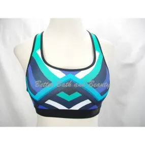 Champion C9 N9649 Power Core Wire Free Sports Bra MEDIUM Breezy Green Geometric Print NWT