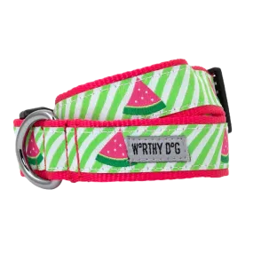 Collar | Green Stripe Watermelon