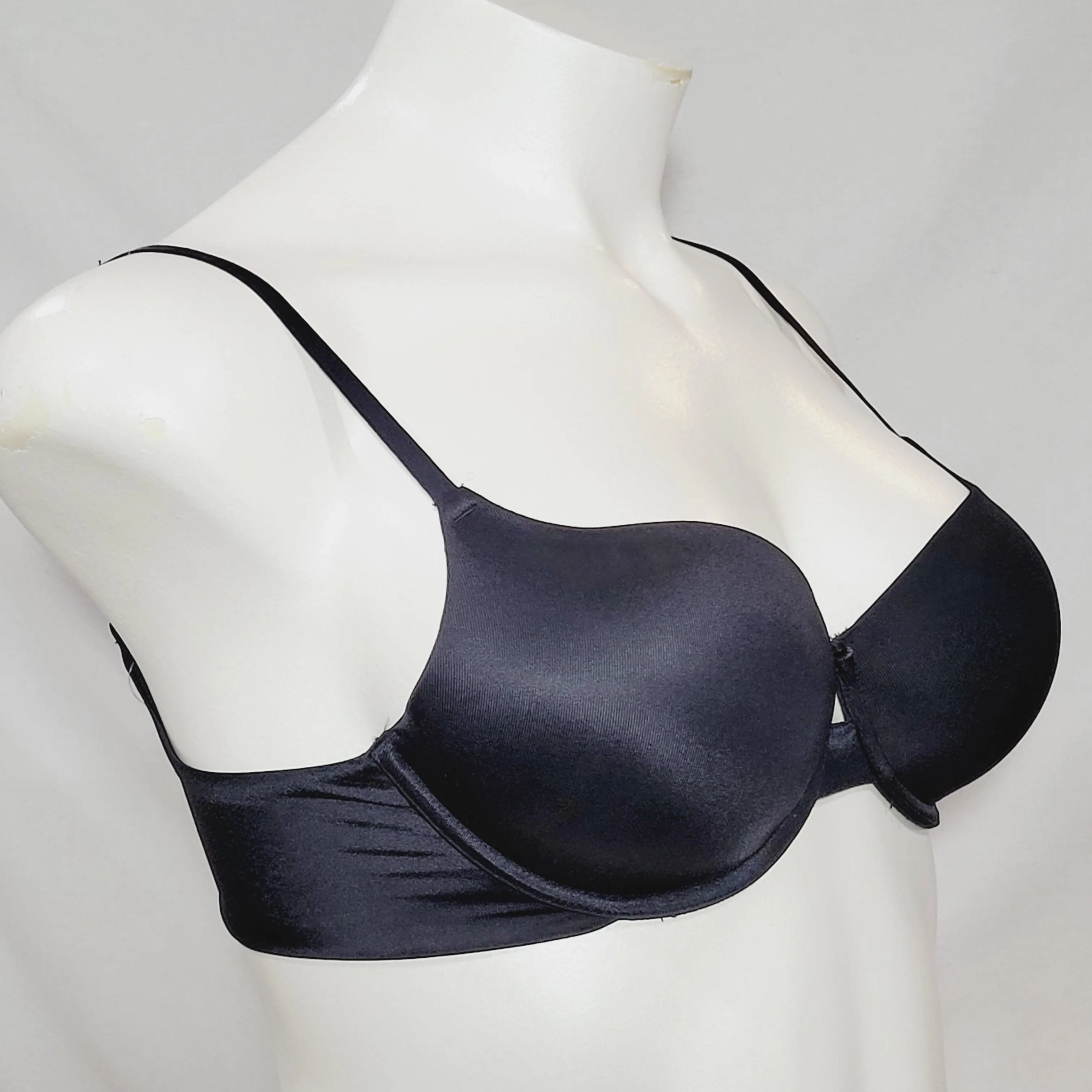 Curvy Studio Perfect Smooth T-Shirt Convertible Underwire Bra 40C Black NWT