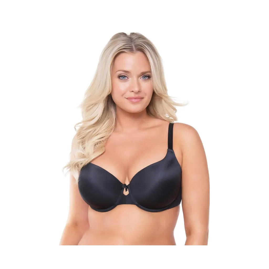 Curvy Studio Perfect Smooth T-Shirt Convertible Underwire Bra 40C Black NWT