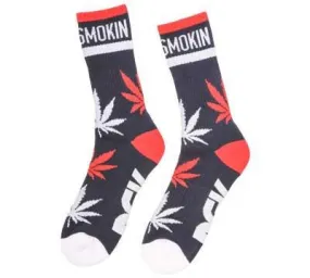 DGK Skateboards Stay Smokin Weed Socks, Red