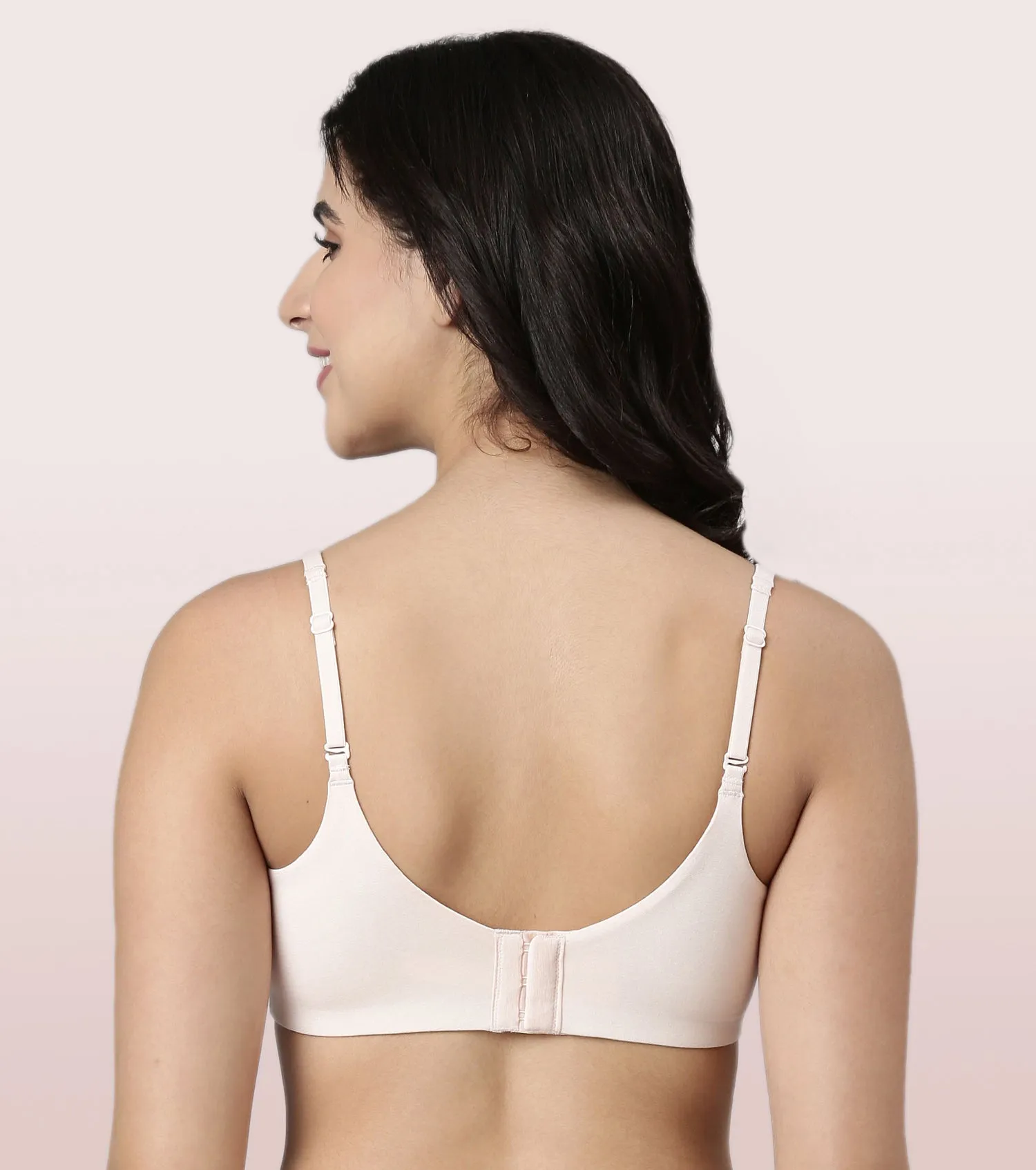 Enamor BambooBliss A077 Ultimate Softness Innovation Bamboo Cotton Full Support T-shirt Bra for Women- High Coverage, Padded and Wirefree