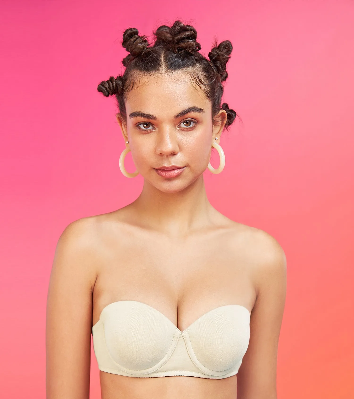 Enamor XO Toasted Almond Wired Padded Strapless Bra - Kimmie