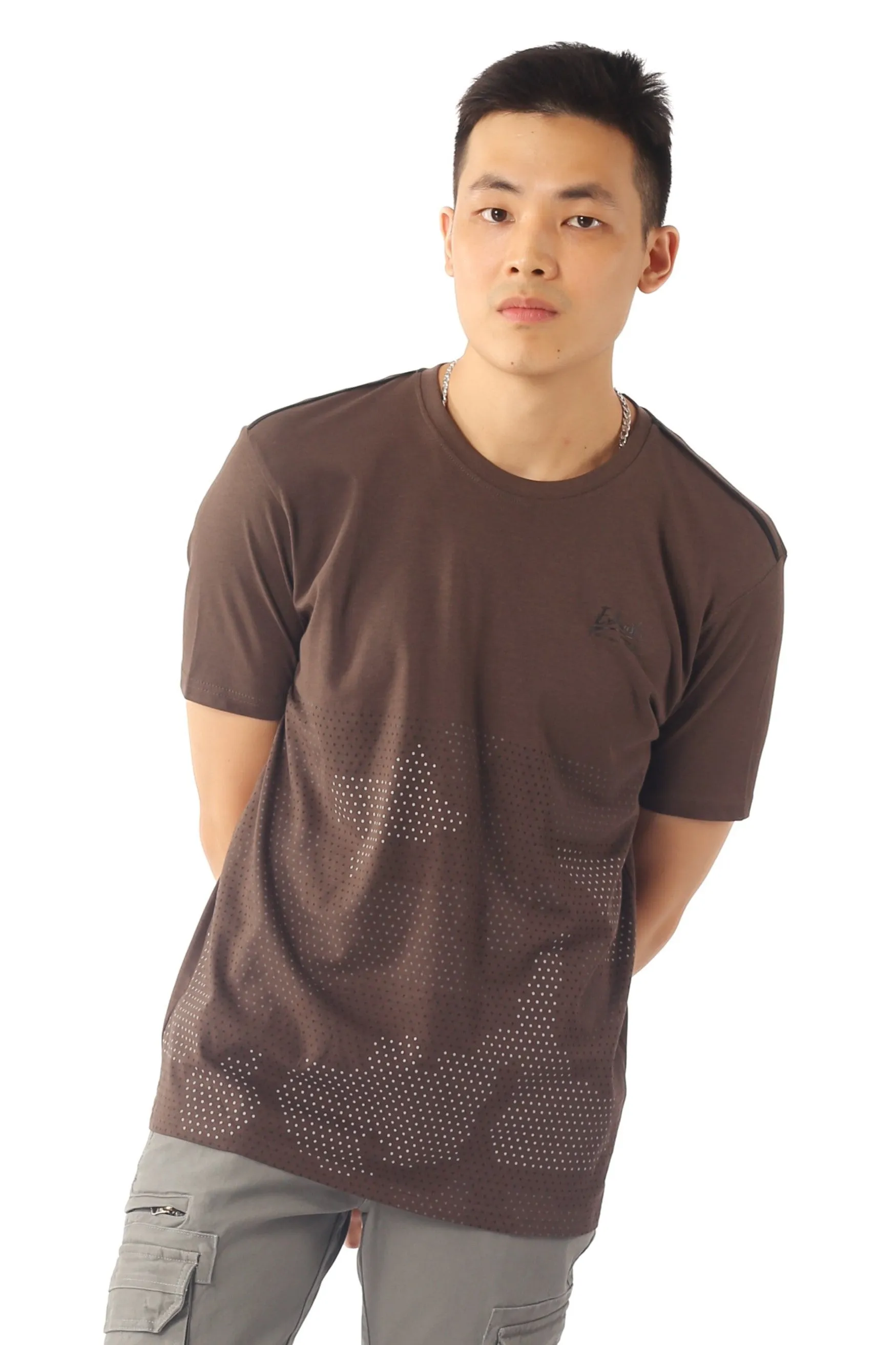 EXHAUST SHORT SLEEVE ROUND NECK T-SHIRT [FREE CUT] 1688