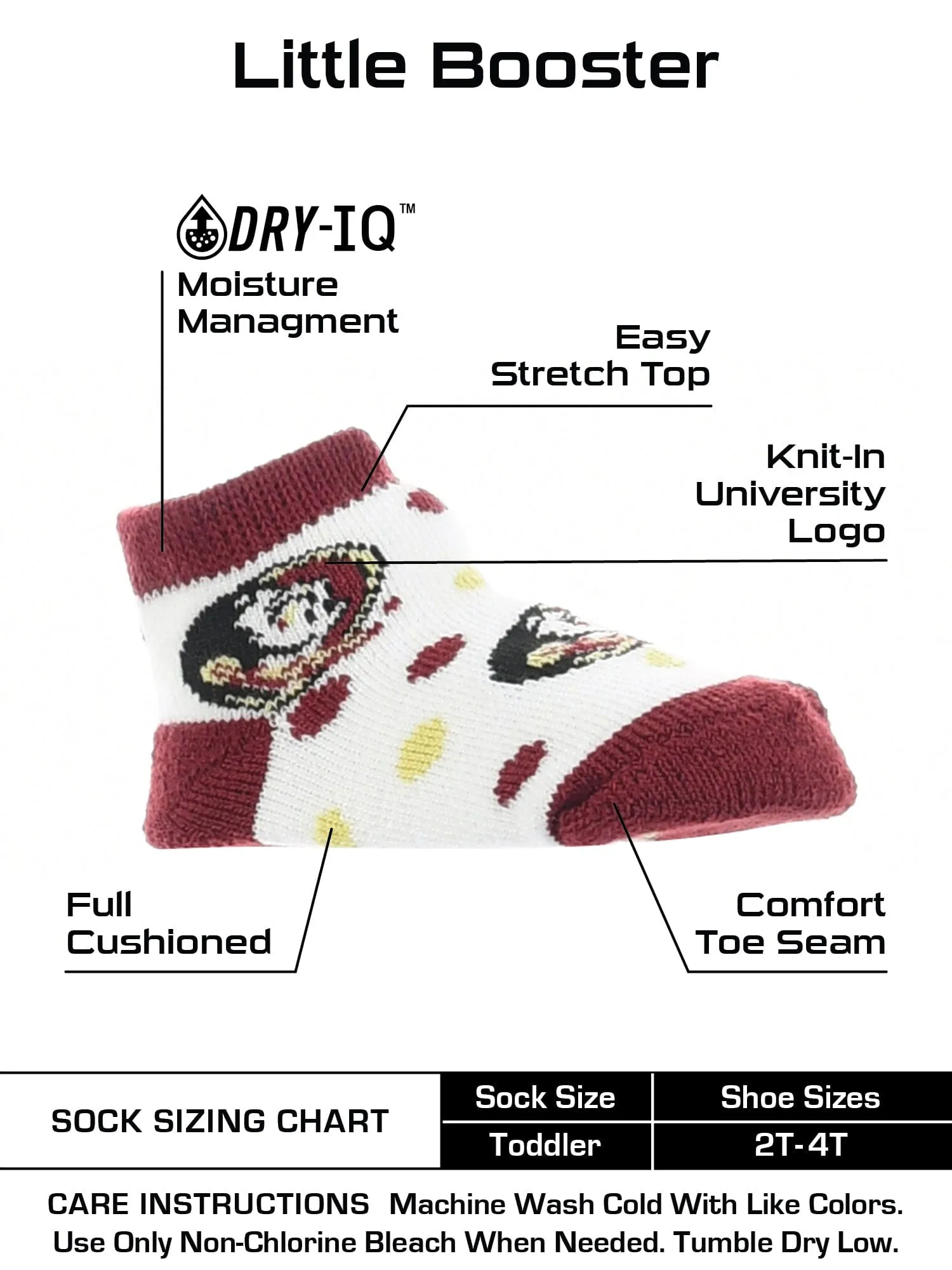 Florida State Seminoles Toddler Socks Low Cut Little Fan