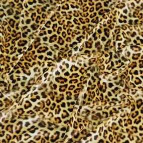 FS1132 Leopard Wave Velvet Stretch Knit Fabric