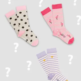 Girl's Assorted 3-Pack Cotton Socks