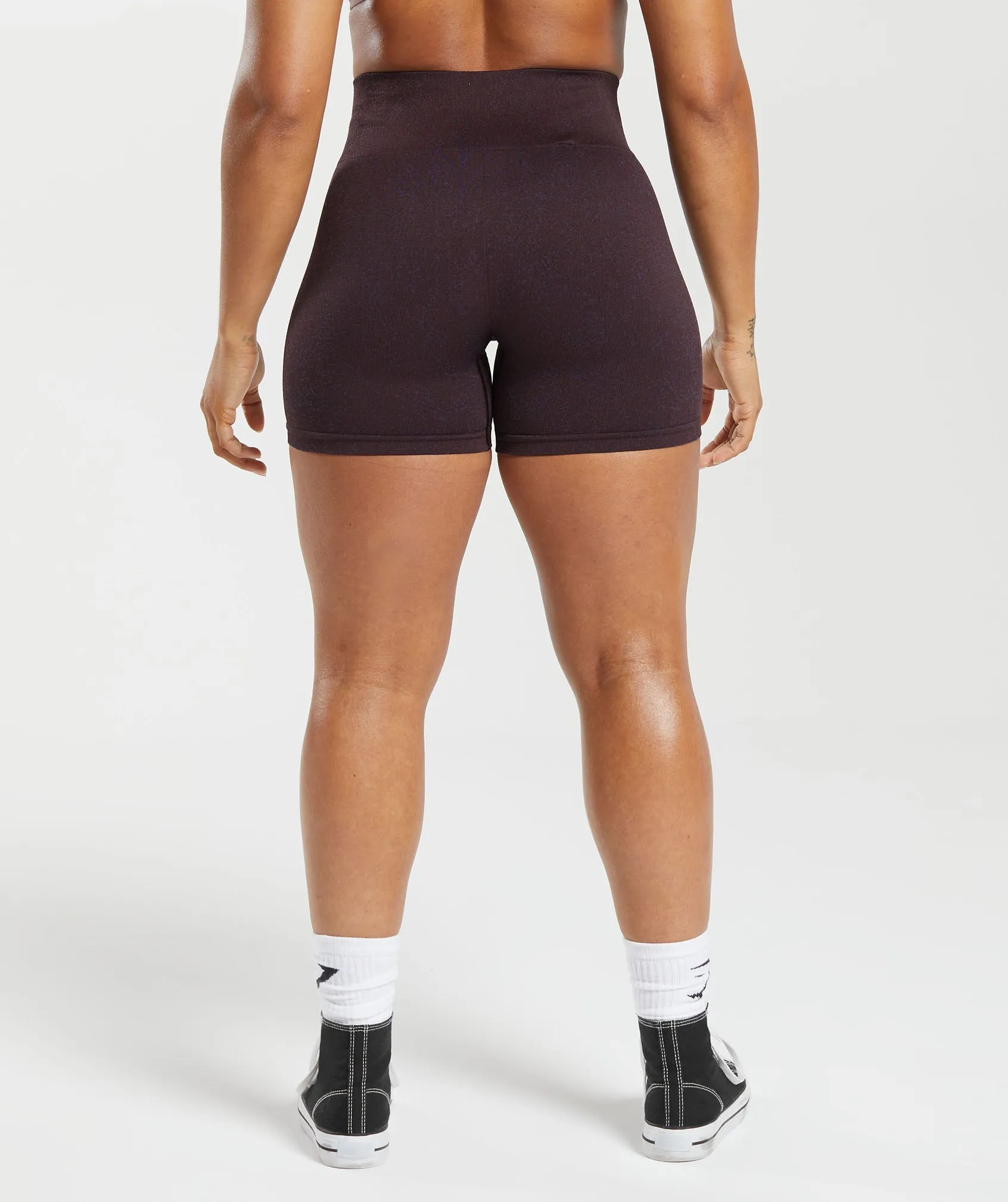 Gymshark Adapt Fleck Seamless Shorts - Plum Brown/Dewberry Purple