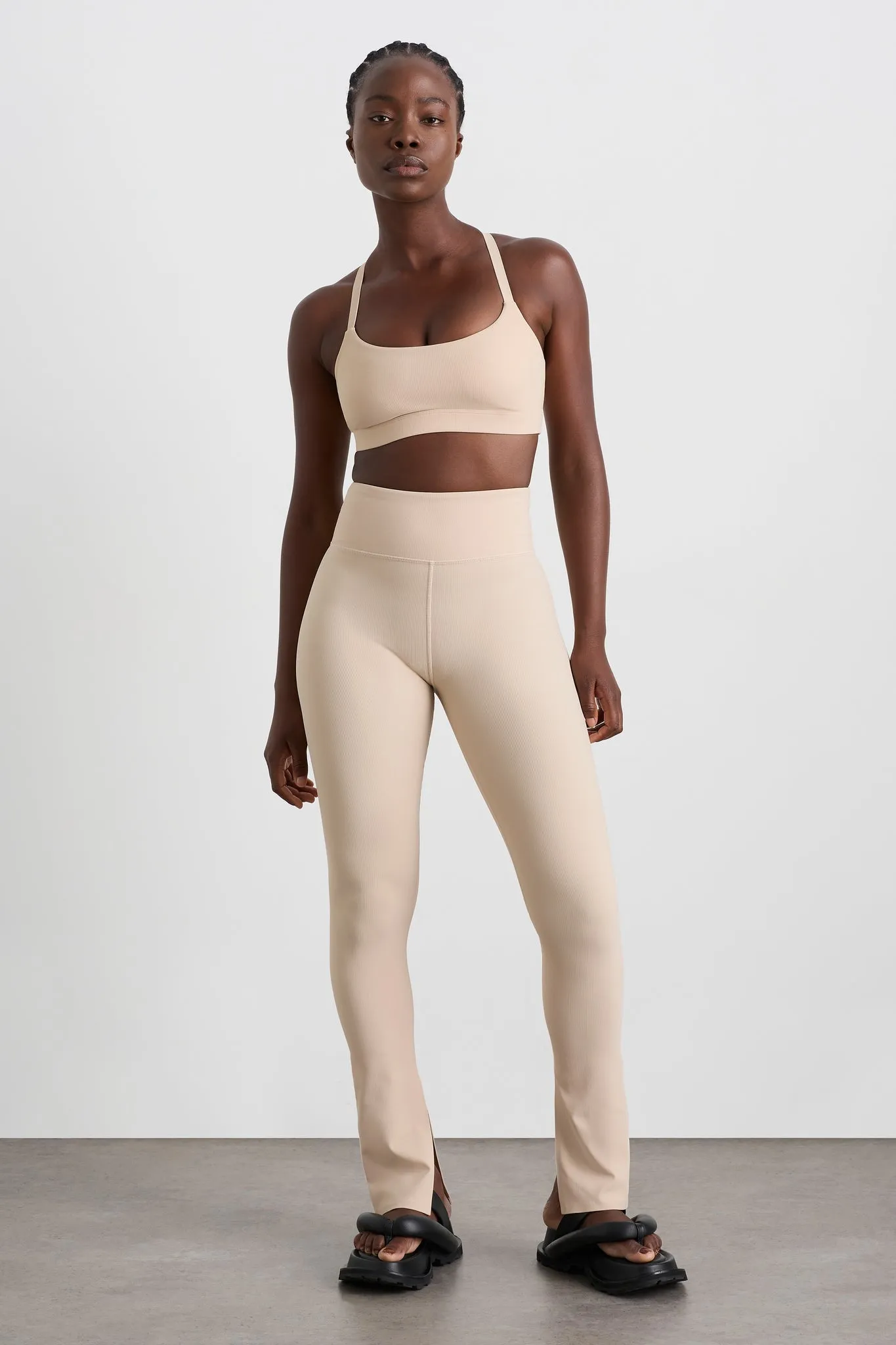 High Waist Split Hem Legging 205