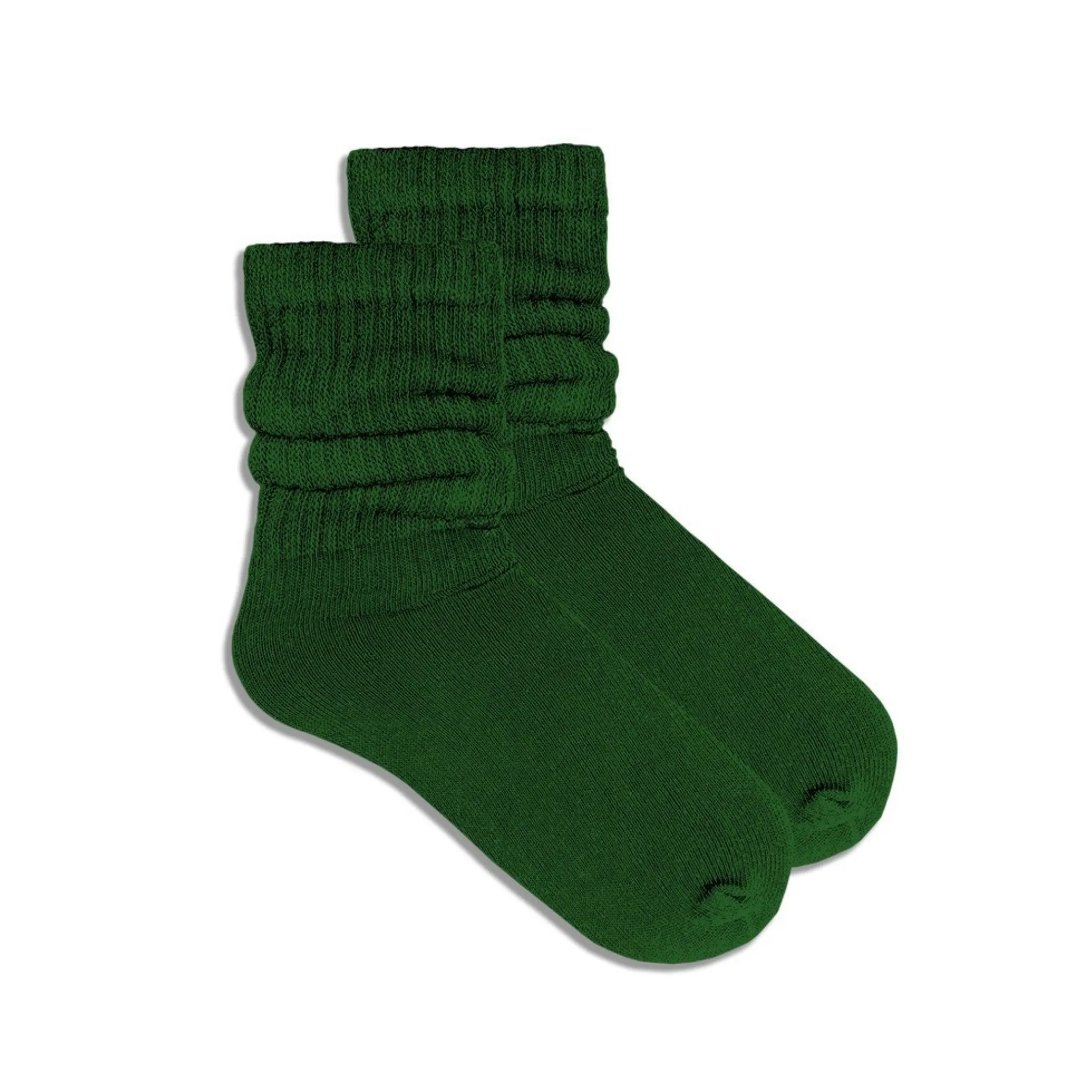 Hunter Green Slouch Socks (Adult Medium - Women's Shoe Sizes 5-10)