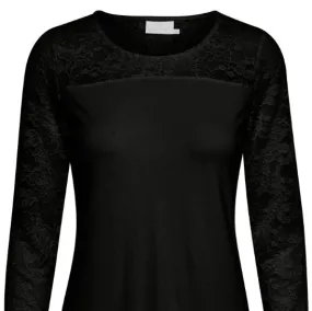 KA - Lacy round neck blouse