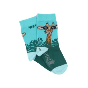 Kids Fun Giraffe Cotton Socks