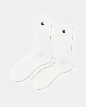 Madison Socks (2 Pack) | White / Black