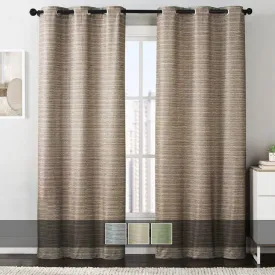 Manor Printed Thermal Grommet Room Darkening Curtain Panels 76”Wx84”L(Set of 2)