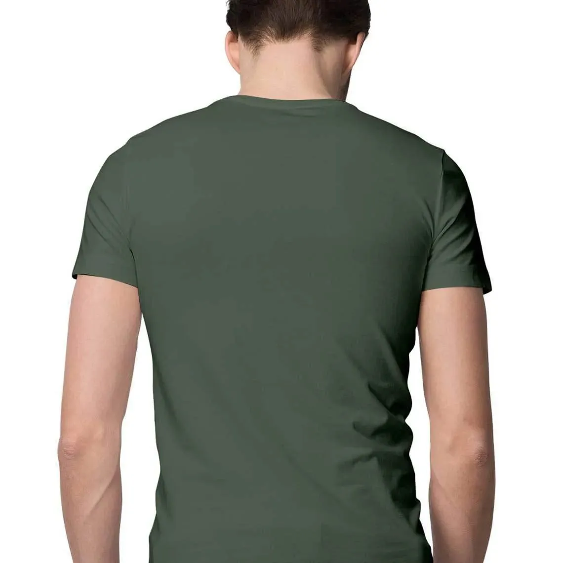 Mostly Saint Round Neck Half Sleeves T-shirt for Men