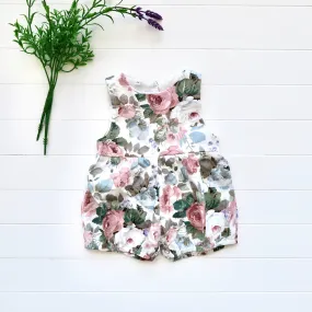 Orchid Playsuit in Rose Beauty Print