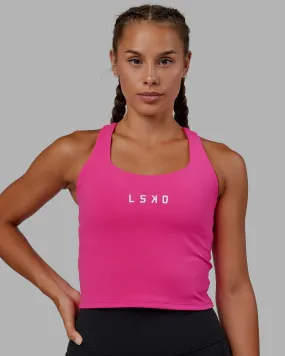 Rep Shelf Bra Performance Tank - Ultra Pink