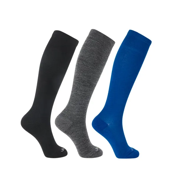 Rich Merino Wool Everyday Compression Socks (15-20mmHg) - Cushion - 3 Pack