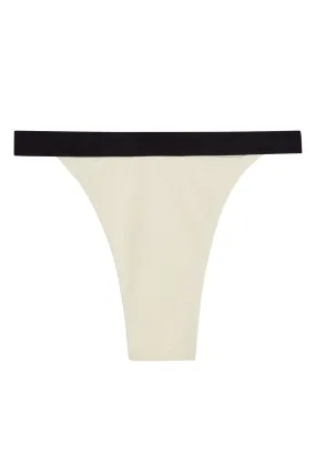 Santorini Bottom - Ivory/Black