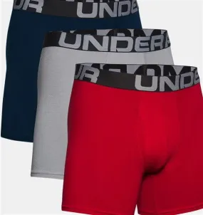 UNDER ARMOUR 3-PACK CHARGED COTTON 6" BOXERJOCKS