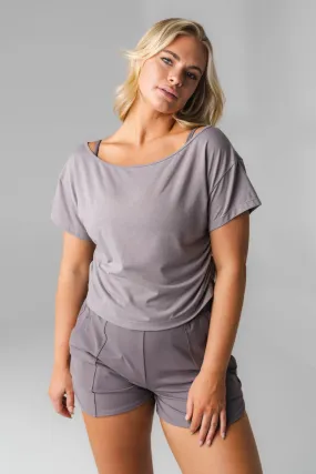 Vitality Versa Slouch Tee - Slate