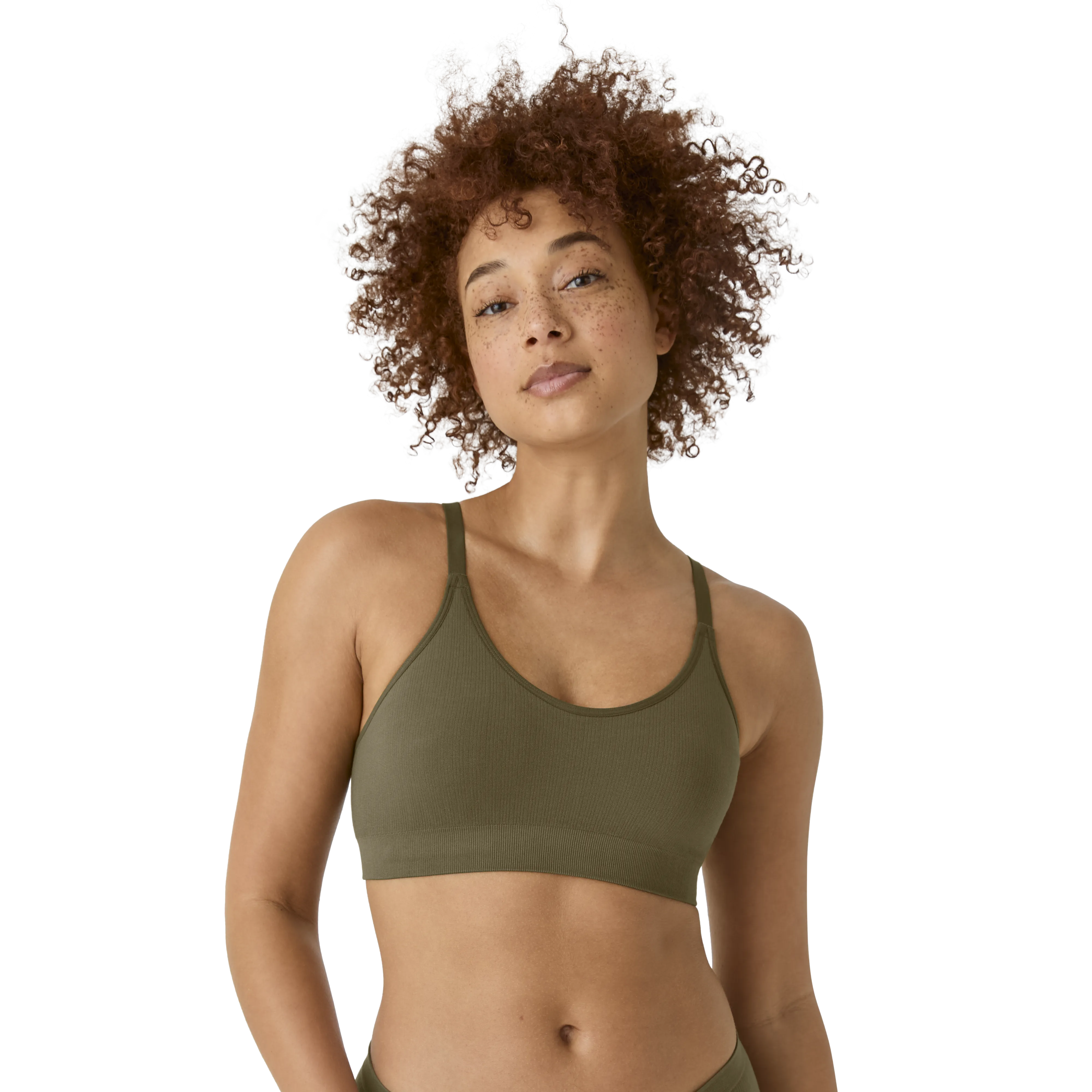 Women’s Seamless Scoop Bralette   High Rise Brief