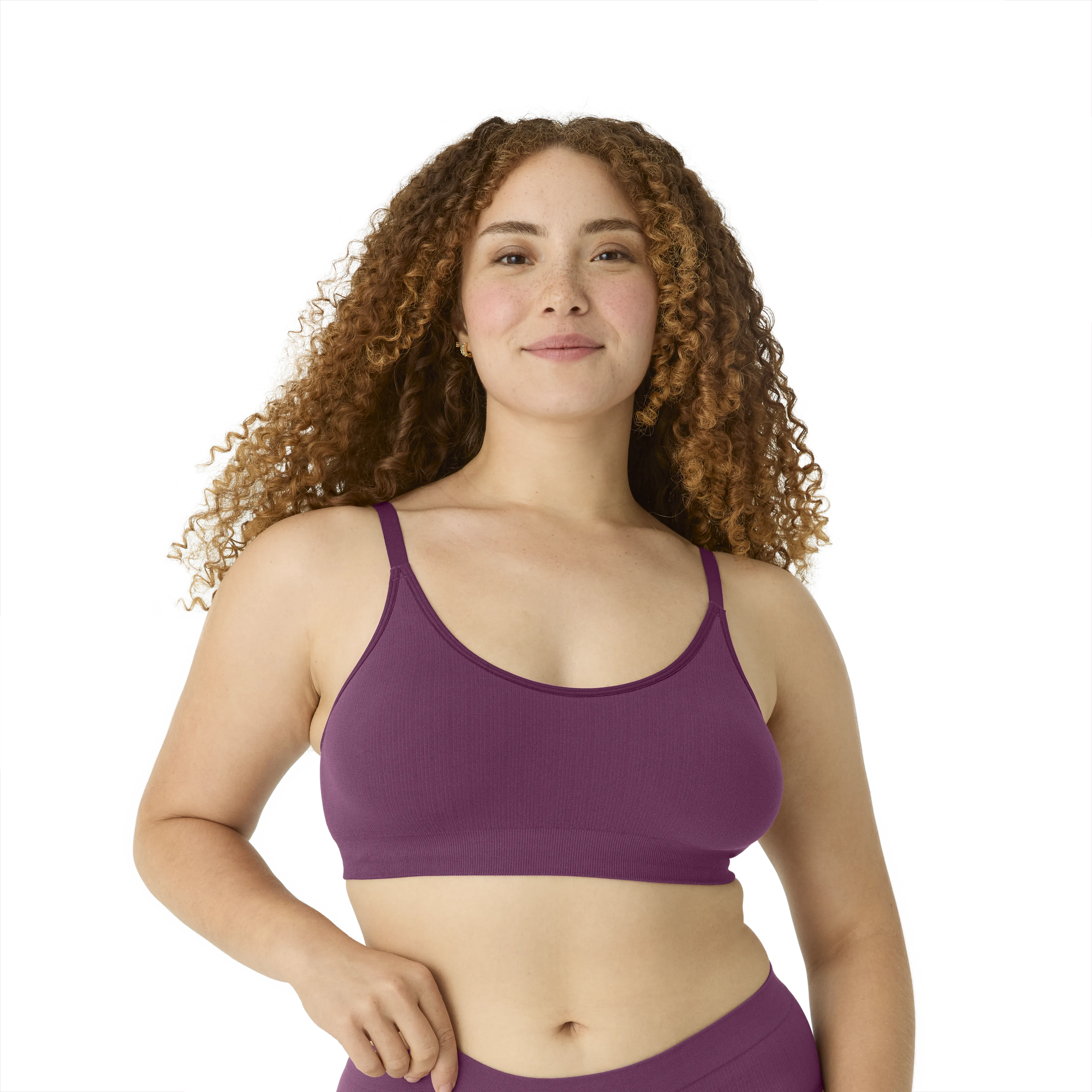 Women’s Seamless Scoop Bralette   High Rise Brief