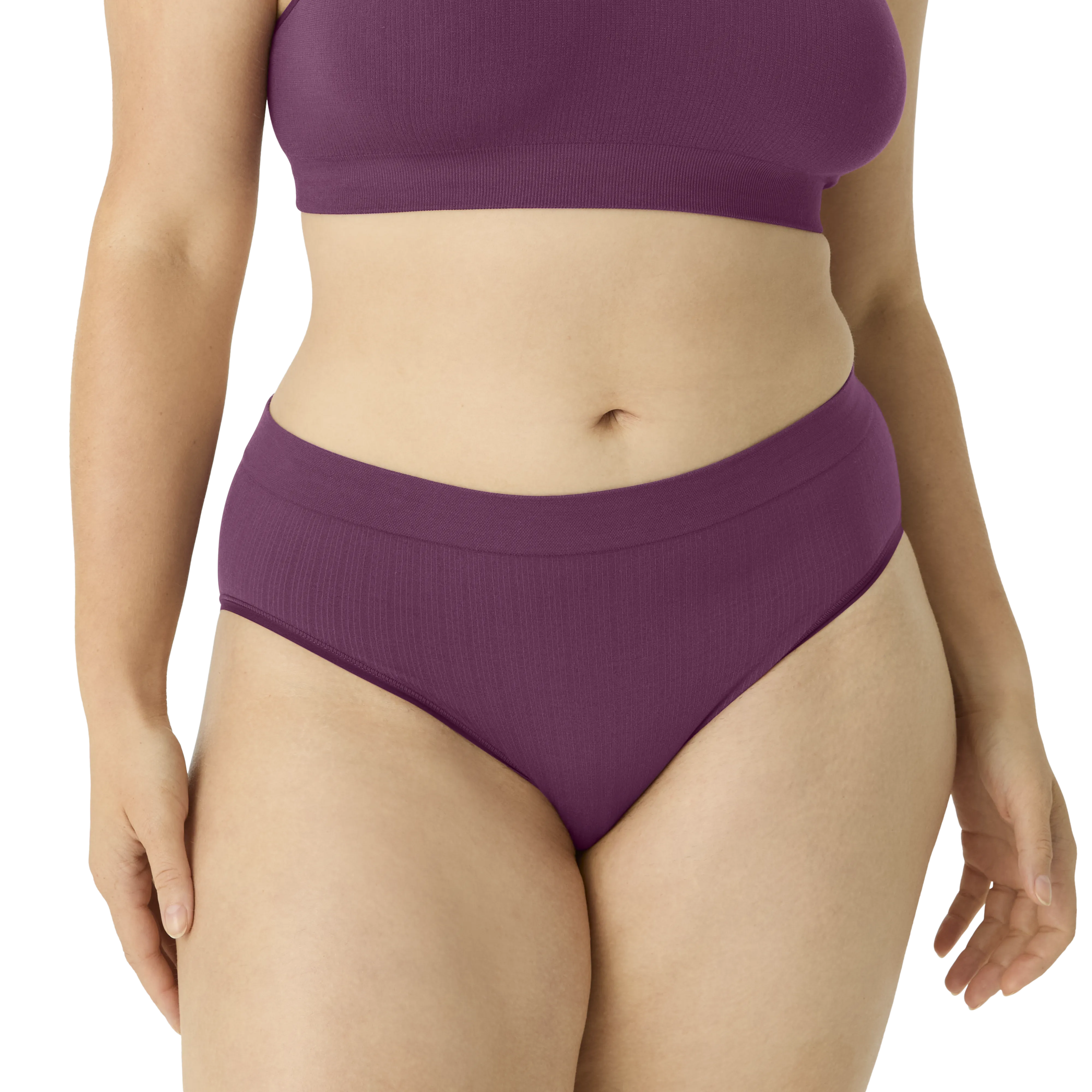 Women’s Seamless Scoop Bralette   High Rise Brief