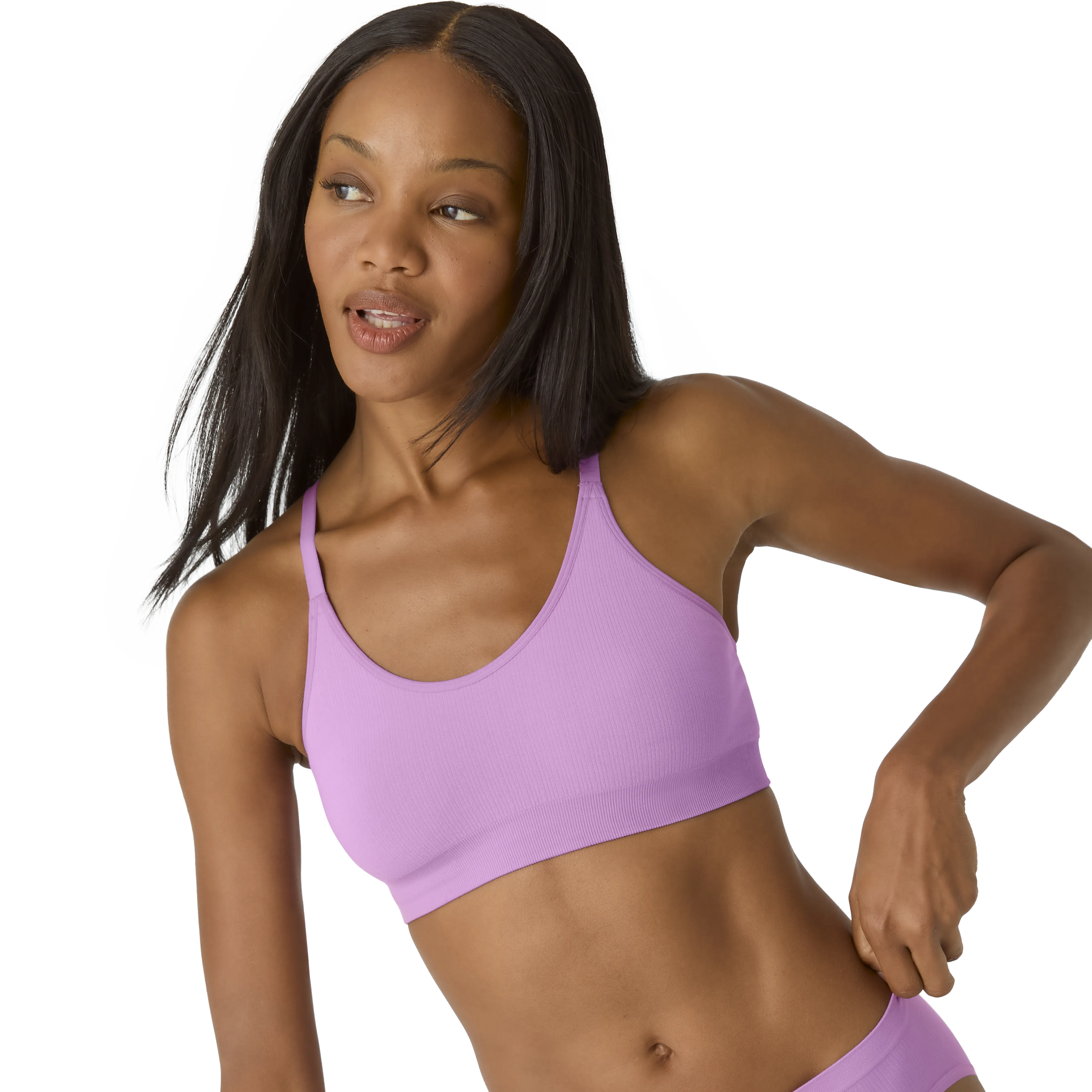 Women’s Seamless Scoop Bralette   High Rise Brief